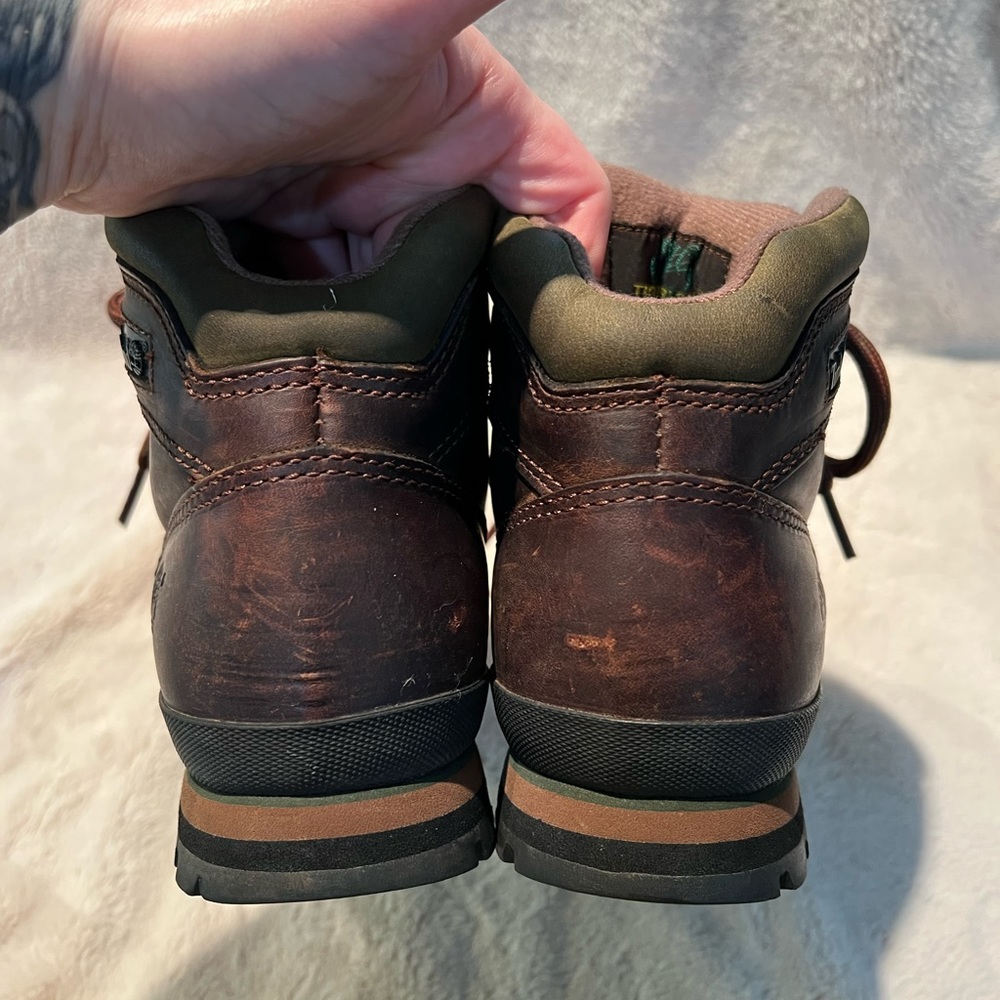Timberland Womens Euro Hiker BOOTS Style 95310 Brown Leather US Size 8.5 - Picture 6 of 7